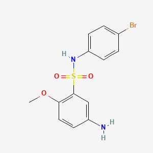 5-amino-N-(4-bromophenyl)-2-methoxybenzene-1-sulfonamide