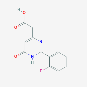 2-[2-(2-Fluorophenyl)-6-oxo-1,6-dihydropyrimidin-4-yl]acetic acid