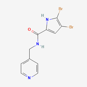 4,5-dibromo-N-(4-pyridinylmethyl)-1H-pyrrole-2-carboxamide
