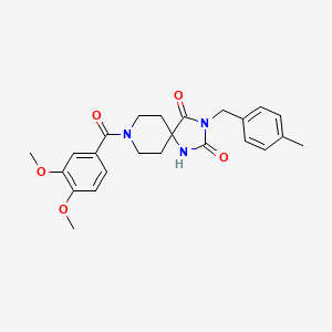 8-(3,4-Dimethoxybenzoyl)-3-(4-methylbenzyl)-1,3,8-triazaspiro[4.5]decane-2,4-dione