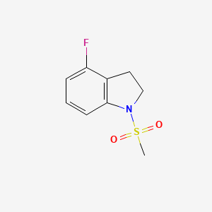 4-Fluoro-1-methanesulfonyl-2,3-dihydroindole