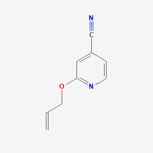 molecular formula C9H8N2O B2375626 2-(Prop-2-en-1-yloxy)pyridine-4-carbonitrile CAS No. 1092299-44-9