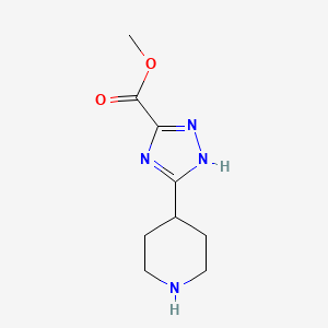 Methyl 5-piperidin-4-yl-1H-1,2,4-triazole-3-carboxylate