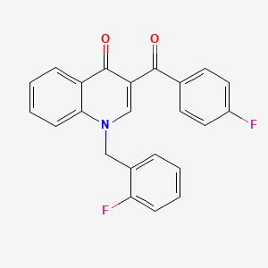 3-(4-Fluorobenzoyl)-1-[(2-fluorophenyl)methyl]-1,4-dihydroquinolin-4-one