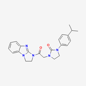 1-(2-(2,3-dihydro-1H-benzo[d]imidazo[1,2-a]imidazol-1-yl)-2-oxoethyl)-3-(4-isopropylphenyl)imidazolidin-2-one
