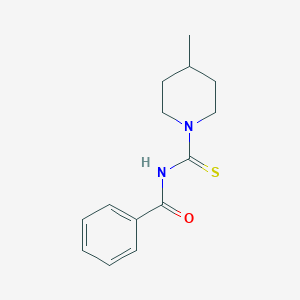 molecular formula C14H18N2OS B2375658 N-(4-methylpiperidine-1-carbothioyl)benzamide CAS No. 66595-46-8