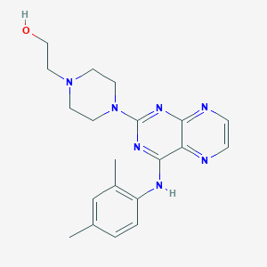 2-(4-(4-((2,4-Dimethylphenyl)amino)pteridin-2-yl)piperazin-1-yl)ethanol