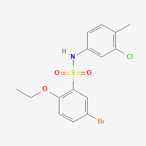 5-bromo-N-(3-chloro-4-methylphenyl)-2-ethoxybenzenesulfonamide