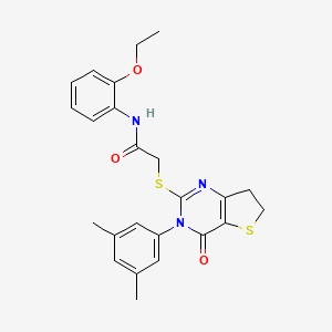 2-((3-(3,5-dimethylphenyl)-4-oxo-3,4,6,7-tetrahydrothieno[3,2-d]pyrimidin-2-yl)thio)-N-(2-ethoxyphenyl)acetamide