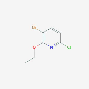 molecular formula C7H7BrClNO B2375671 3-Bromo-6-chloro-2-ethoxypyridine CAS No. 1256825-56-5