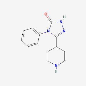 4-Phenyl-3-(piperidin-4-yl)-1H-1,2,4-triazol-5(4H)-one