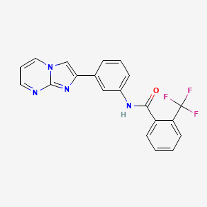 N-(3-(imidazo[1,2-a]pyrimidin-2-yl)phenyl)-2-(trifluoromethyl)benzamide