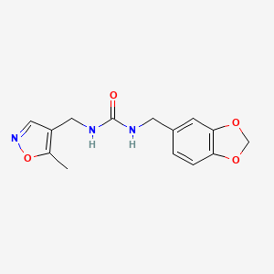 1-(Benzo[d][1,3]dioxol-5-ylmethyl)-3-((5-methylisoxazol-4-yl)methyl)urea