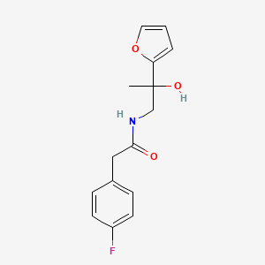 2-(4-Fluorophenyl)-N-[2-(furan-2-yl)-2-hydroxypropyl]acetamide