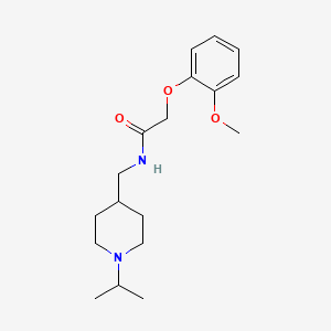 N-((1-isopropylpiperidin-4-yl)methyl)-2-(2-methoxyphenoxy)acetamide