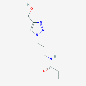 N-{3-[4-(hydroxymethyl)-1H-1,2,3-triazol-1-yl]propyl}prop-2-enamide