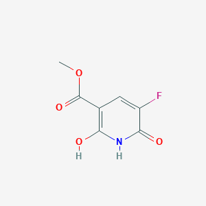 molecular formula C7H6FNO4 B2375734 Methyl 5-fluoro-2,6-dihydroxynicotinate CAS No. 148874-68-4