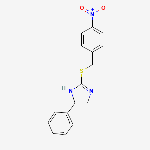 2-((4-nitrobenzyl)thio)-5-phenyl-1H-imidazole