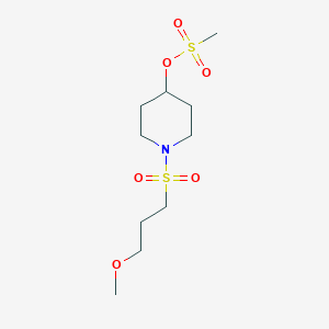 1-(3-Methoxypropanesulfonyl)piperidin-4-yl methanesulfonate