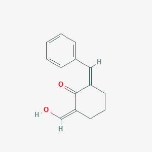 molecular formula C14H14O2 B2375762 (2Z,6Z)-2-benzylidene-6-(hydroxymethylidene)cyclohexan-1-one CAS No. 327106-88-7