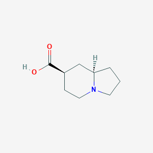 molecular formula C9H15NO2 B2375769 (7R,8Ar)-1,2,3,5,6,7,8,8a-octahydroindolizine-7-carboxylic acid CAS No. 2287248-02-4