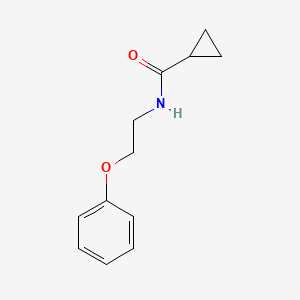 molecular formula C12H15NO2 B2375772 N-(2-phenoxyethyl)cyclopropanecarboxamide CAS No. 1105208-39-6