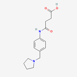 N-(4-Pyrrolidin-1-ylmethyl-phenyl)-succinamic acid