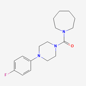 1-[4-(4-Fluorophenyl)piperazine-1-carbonyl]azepane