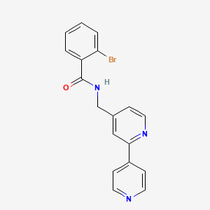 N-([2,4'-bipyridin]-4-ylmethyl)-2-bromobenzamide