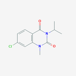 molecular formula C12H13ClN2O2 B2375797 7-chloro-3-isopropyl-1-methylquinazoline-2,4(1H,3H)-dione CAS No. 2320682-45-7
