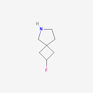 molecular formula C7H12FN B2375798 2-Fluoro-6-azaspiro[3.4]octane CAS No. 2092341-38-1
