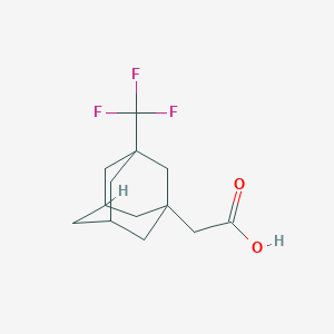 molecular formula C13H17F3O2 B2375818 2-[3-(Trifluoromethyl)adamantan-1-yl]acetic acid CAS No. 1432681-80-5