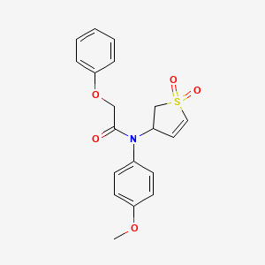 molecular formula C19H19NO5S B2375828 N-(1,1-dioxido-2,3-dihydrothien-3-yl)-N-(4-methoxyphenyl)-2-phenoxyacetamide CAS No. 852439-18-0