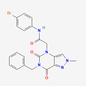 molecular formula C21H18BrN5O3 B2375829 2-[3-(4-methylphenyl)-1,2,4-oxadiazol-5-yl]-N-phenylbenzenesulfonamide CAS No. 1029775-52-7