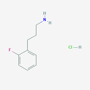 [3-(2-Fluorophenyl)propyl]amine hydrochloride