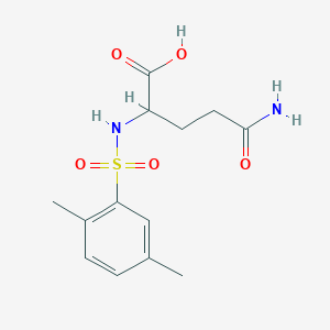 4-Carbamoyl-2-(2,5-dimethylbenzenesulfonamido)butanoic acid