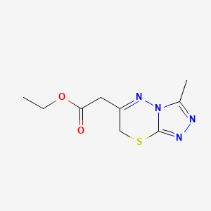 ethyl 2-{3-methyl-7H-[1,2,4]triazolo[3,4-b][1,3,4]thiadiazin-6-yl}acetate