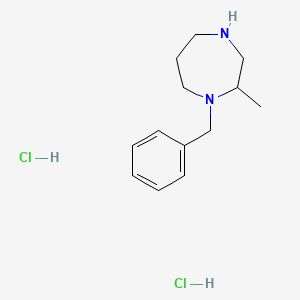 molecular formula C13H22Cl2N2 B2375873 1-Benzyl-2-methyl-1,4-diazepane dihydrochloride CAS No. 2230799-77-4
