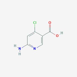 molecular formula C6H5ClN2O2 B2375884 6-Amino-4-chloronicotinic acid CAS No. 1060808-94-7