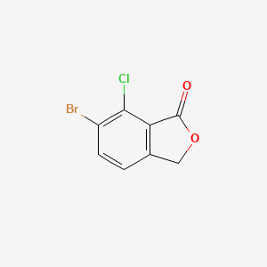 molecular formula C8H4BrClO2 B2375889 6-Bromo-7-chloro-3H-2-benzofuran-1-one CAS No. 1823929-70-9