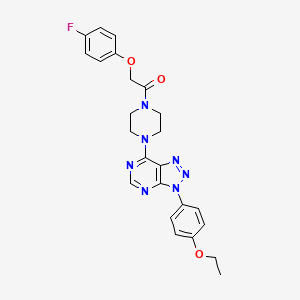 1-(4-(3-(4-ethoxyphenyl)-3H-[1,2,3]triazolo[4,5-d]pyrimidin-7-yl)piperazin-1-yl)-2-(4-fluorophenoxy)ethanone