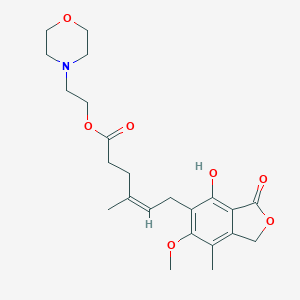 molecular formula C23H31NO7 B023759 2-morpholin-4-ylethyl (Z)-6-(4-hydroxy-6-methoxy-7-methyl-3-oxo-1H-2-benzofuran-5-yl)-4-methylhex-4-enoate CAS No. 1076198-64-5