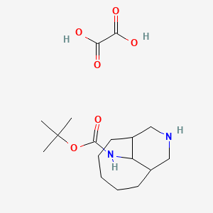 tert-butyl N-(9-azabicyclo[5.3.1]undecan-11-yl)carbamate;oxalic acid
