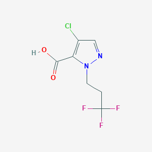 4-chloro-1-(3,3,3-trifluoropropyl)-1H-pyrazole-5-carboxylic acid