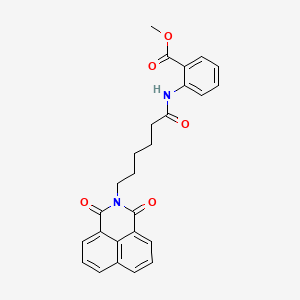 methyl 2-(6-(1,3-dioxo-1H-benzo[de]isoquinolin-2(3H)-yl)hexanamido)benzoate