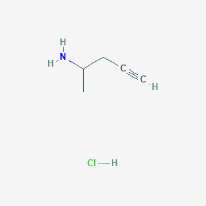 4-Pentyn-2-amine, hydrochloride (1:1)
