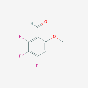 molecular formula C8H5F3O2 B2375957 2,3,4-三氟-6-甲氧基苯甲醛 CAS No. 1785350-84-6