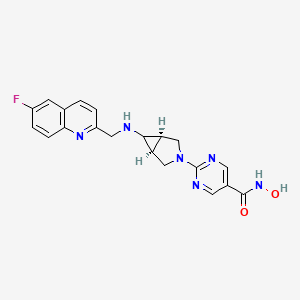molecular formula C20H19FN6O2 B2375963 Nanatinostat CAS No. 1256448-47-1