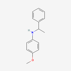 molecular formula C15H17NO B2375982 4-methoxy-N-(1-phenylethyl)aniline CAS No. 2743-01-3