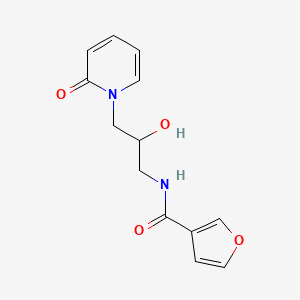 N-(2-hydroxy-3-(2-oxopyridin-1(2H)-yl)propyl)furan-3-carboxamide